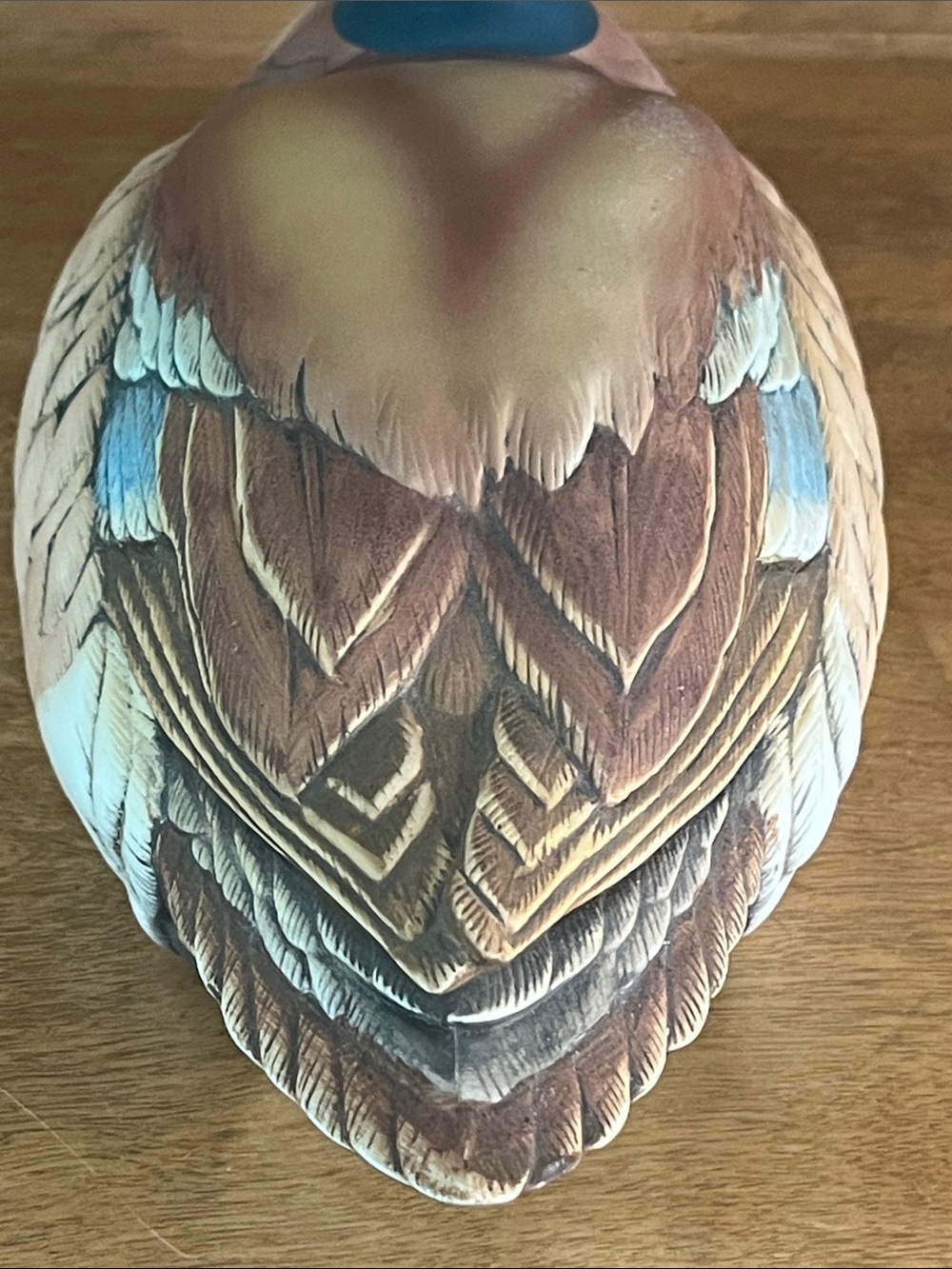 VTG-Rare-Large Scale,Blue-Winged Teal HandPainted PorcelainDuck, Andrea by Sadek - Picture 4 of 12